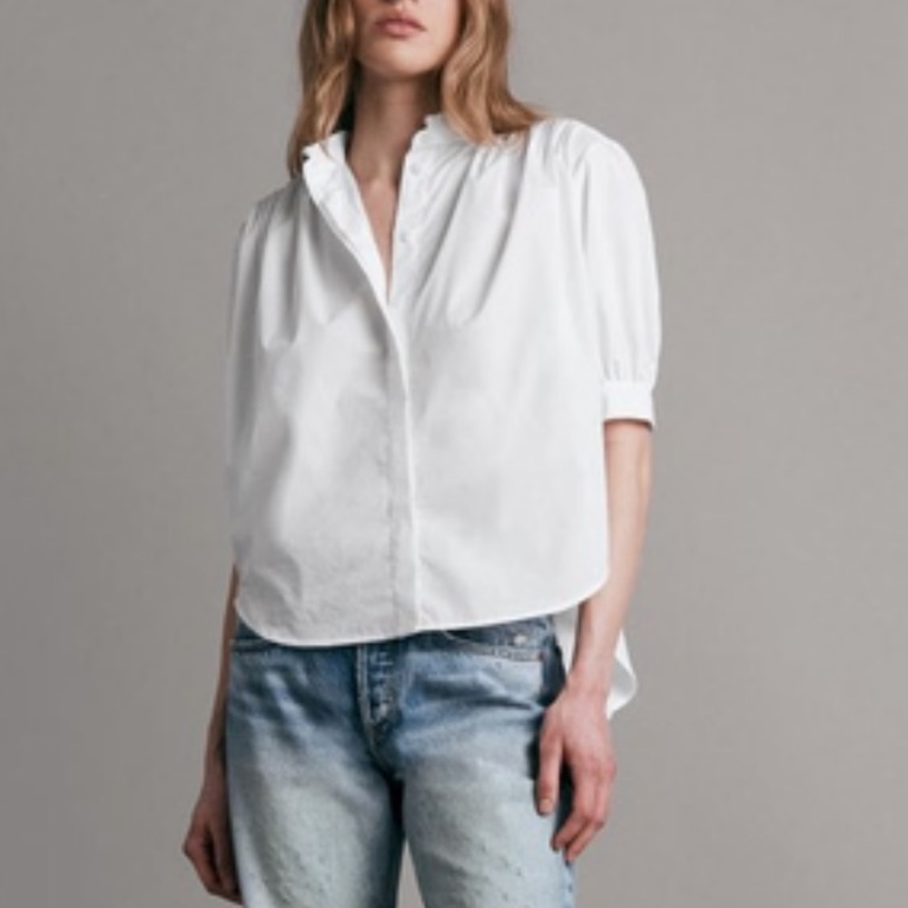 Rag & bone white blouse
